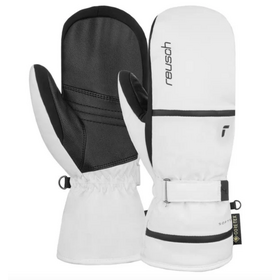 Reusch Alpine Ski Lady Mitten, Alison Gore-Tex (25/26) White-Black-1101
