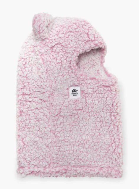Turtle Fur Kids Comfort Lush™ Bear Balaclava (25/26) Dusty Rose OS