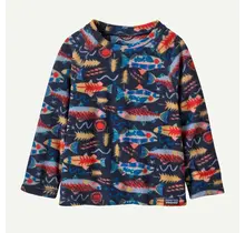 Patagonia Baby Micro D Crew (25/26) Salmon Energy: New Navy-Senn