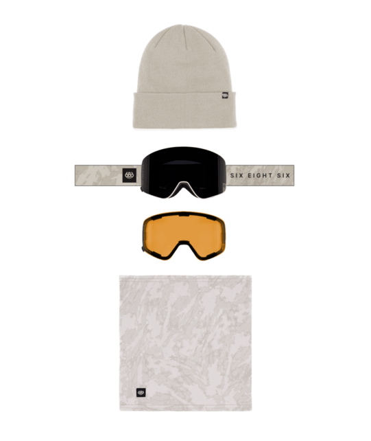 686 Smarty® Magnetic Goggle Pack (26/27) Limestone + Black + Amber O/S