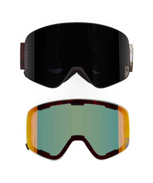 686 Smarty® Magnetic Goggle Pack (26/27) Metallica + Solar Mirror + Blk O/S