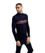 Dale Of Norway Aksla Masc Baselayer Half Zip (26/27) Navy Red Offwhite
