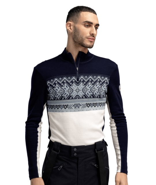 Dale Of Norway Vail Masculine Baselayer Half Zip (26/27) Offwhite Navy