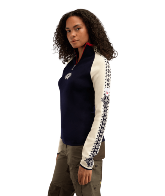 Dale Of Norway Geilo Fem Sweater (26/27) Navy Offwhite Raspberry