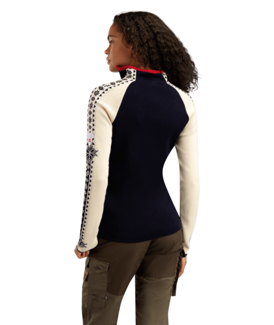 Dale Of Norway Geilo Fem Sweater (26/27) Navy Offwhite Raspberry