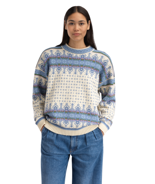 Dale Of Norway Albertville Fem. Sweater (26/27) Offwhite Blue Shadow
