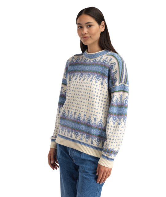 Dale Of Norway Albertville Fem. Sweater (26/27) Offwhite Blue Shadow