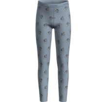 Icebreaker Kids Merino 200 Oasis Leggings Bear Tour Aop (26/27) Zinc Blue/Aop