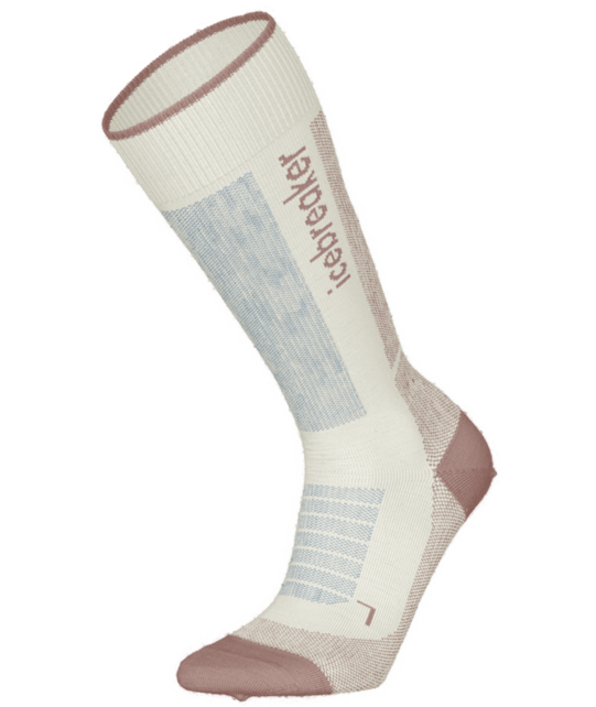 Icebreaker Women Merino Blend Ski+ Medium Otc (26/27) Snow/Pink Quartz/Ether