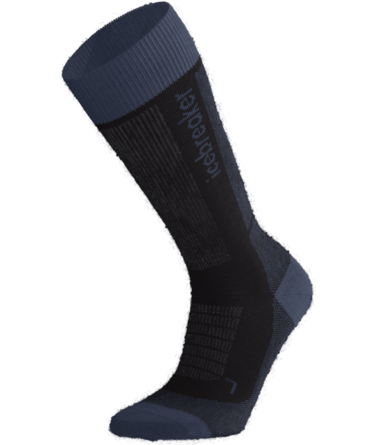 Icebreaker Kids Merino Blend Ski+ Medium Otc (26/27) Black/Dawn/Graphite
