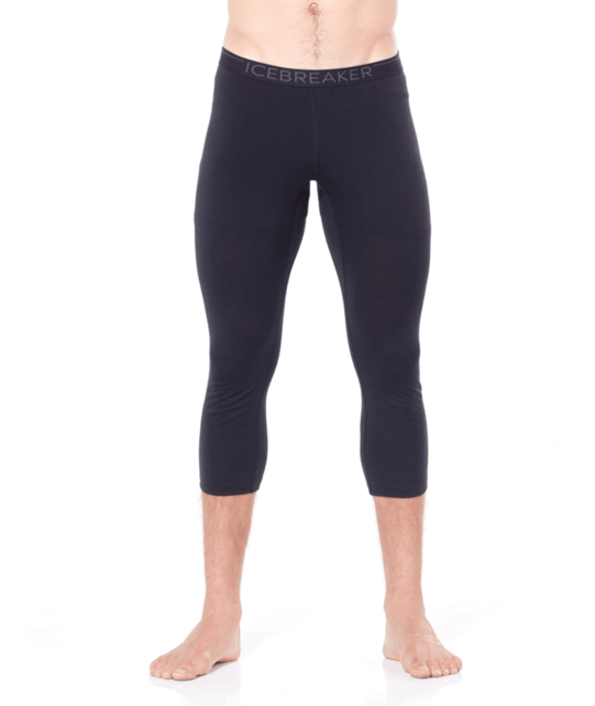 Icebreaker Men Merino 200 Oasis 3/4 Leggings (26/27) Black