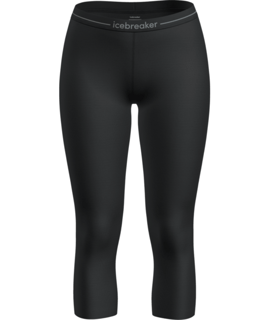 Icebreaker Women Merino 200 Oasis 3/4 Leggings (26/27) Black
