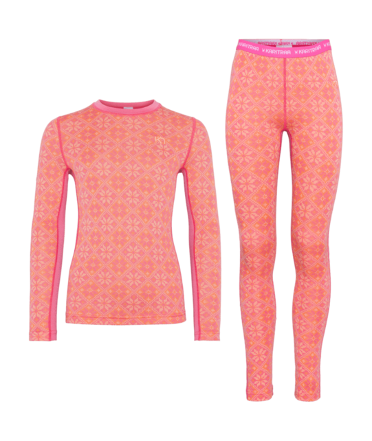 Kari Traa Junior Hennie Base Layer Set (26/27) Bubblegum