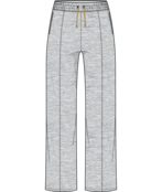 Kari Traa Synne Wide Leg Pants (26/27) Light Grey Melange