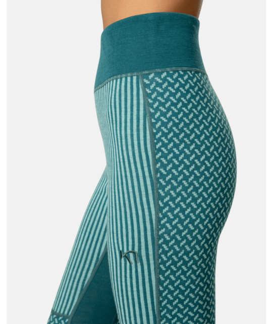Kari Traa Smekker High Waist Base Layer Pants (26/27) Peacock