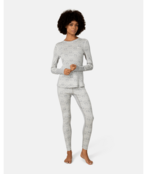 Kari Traa Anna High Waist Base Layer Pants (26/27) Light Grey Melange