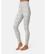 Kari Traa Anna High Waist Base Layer Pants (26/27) Light Grey Melange