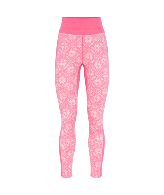 Kari Traa Anna High Waist Base Layer Pants (26/27) Bubblegum