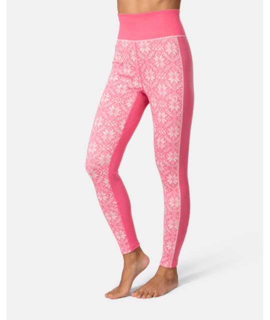 Kari Traa Anna High Waist Base Layer Pants (26/27) Bubblegum