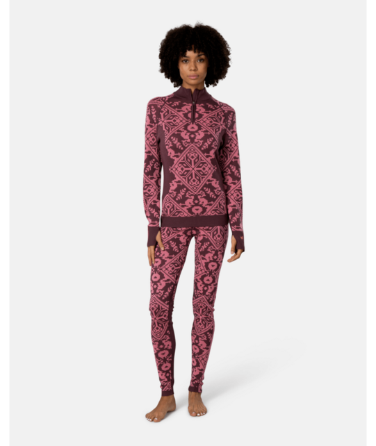 Kari Traa Saga Base Layer Pants (26/27) Cocoa Powder