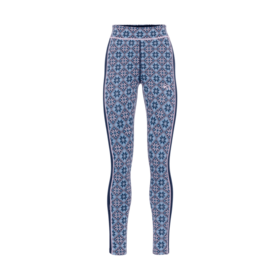 Kari Traa Rose High Waist Base Layer Pants - 100% Merino Wool (26/27) Dark Navy Blue