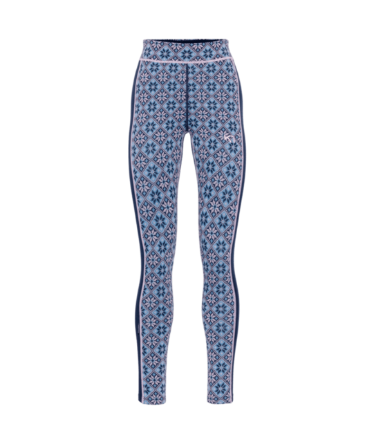 Kari Traa Rose High Waist Base Layer Pants - 100% Merino Wool (26/27) Dark Navy Blue
