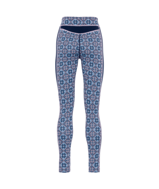 Kari Traa Rose High Waist Base Layer Pants - 100% Merino Wool (26/27) Dark Navy Blue