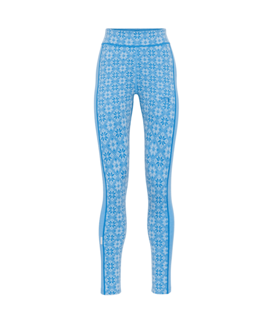 Kari Traa Rose High Waist Base Layer Pants - 100% Merino Wool (26/27) Ocean