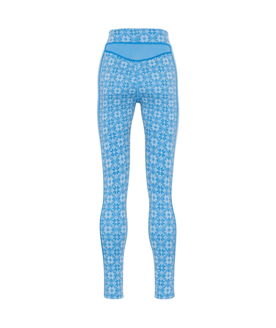 Kari Traa Rose High Waist Base Layer Pants - 100% Merino Wool (26/27) Ocean