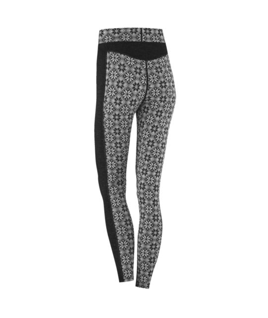 Kari Traa Rose High Waist Base Layer Pants - 100% Merino Wool (26/27) Black