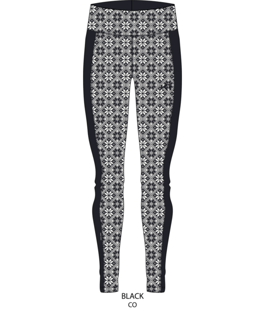 Kari Traa Rose High Waist Base Layer Pants - 100% Merino Wool (26/27) Black