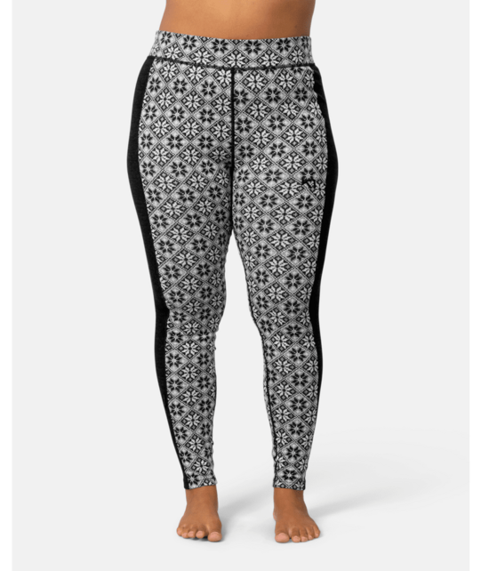 Kari Traa Rose High Waist Base Layer Pants - 100% Merino Wool (26/27) Black