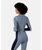 Kari Traa Rose Half Zip Base Layer Top - 100% Merino Wool (26/27) Dark Navy Blue