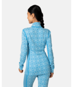 Kari Traa Rose Half Zip Base Layer Top - 100% Merino Wool (26/27) Ocean