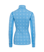 Kari Traa Rose Half Zip Base Layer Top - 100% Merino Wool (26/27) Ocean