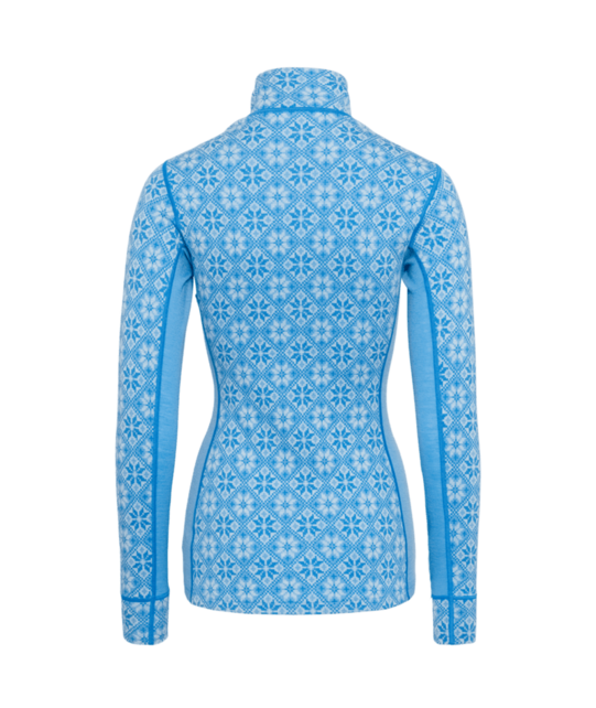 Kari Traa Rose Half Zip Base Layer Top - 100% Merino Wool (26/27) Ocean