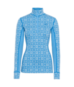 Kari Traa Rose Half Zip Base Layer Top - 100% Merino Wool (26/27) Ocean