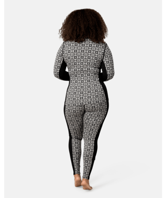 Kari Traa Rose Half Zip Base Layer Top - 100% Merino Wool (26/27) Black