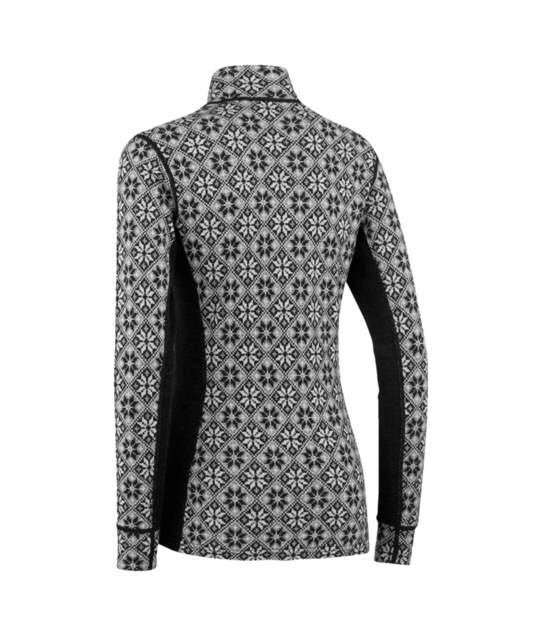 Kari Traa Rose Half Zip Base Layer Top - 100% Merino Wool (26/27) Black
