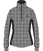 Kari Traa Rose Half Zip Base Layer Top - 100% Merino Wool (26/27) Black