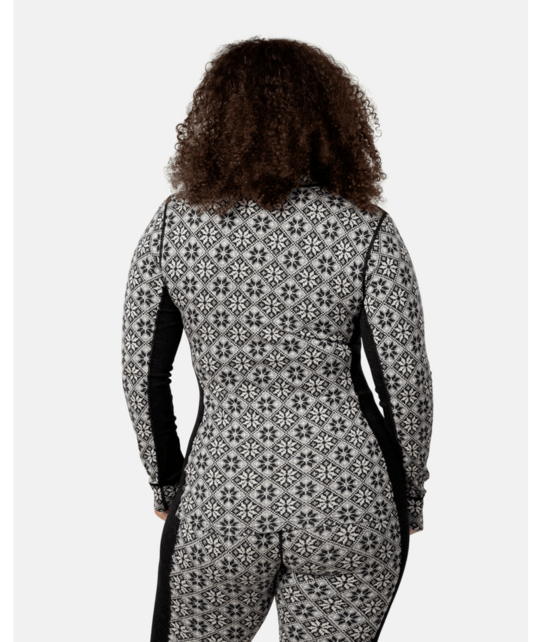 Kari Traa Rose Half Zip Base Layer Top - 100% Merino Wool (26/27) Black