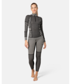 Kari Traa Smekker Half Zip Base Layer - 100% Merino Wool (26/27) Black