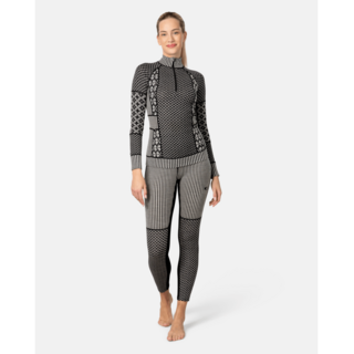 Kari Traa Smekker Half Zip Base Layer - 100% Merino Wool (26/27) Black