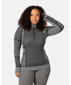 Kari Traa Smekker Half Zip Base Layer - 100% Merino Wool (26/27) Black