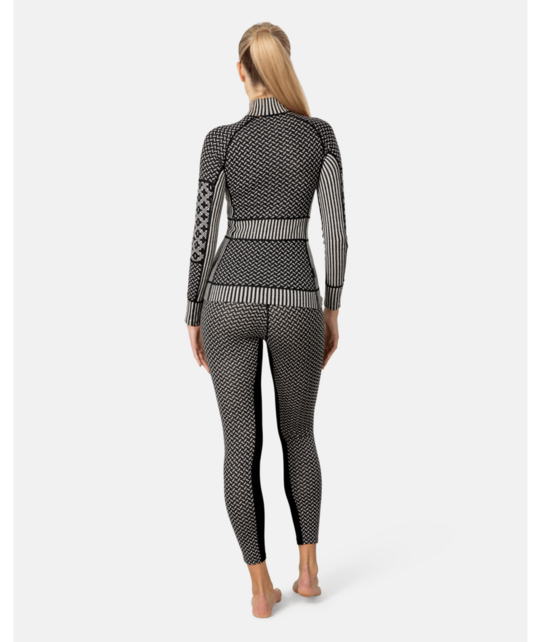 Kari Traa Smekker Half Zip Base Layer - 100% Merino Wool (26/27) Black