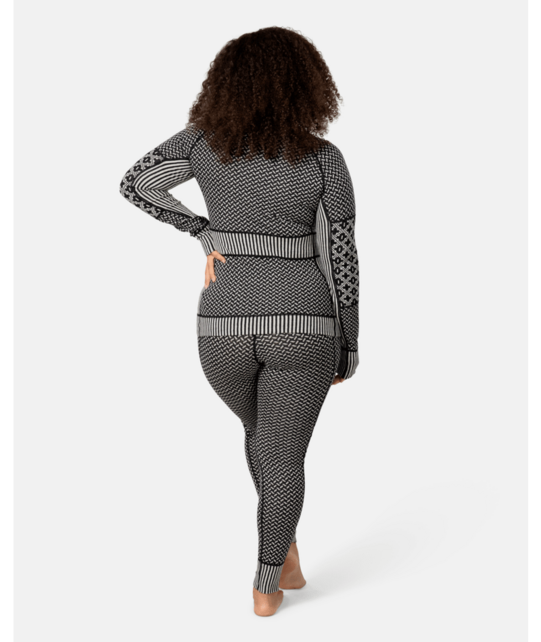 Kari Traa Smekker Half Zip Base Layer - 100% Merino Wool (26/27) Black