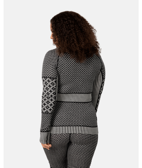 Kari Traa Smekker Half Zip Base Layer - 100% Merino Wool (26/27) Black