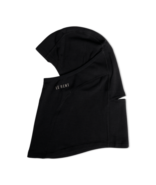 Le Bent Heavyweight Grid Fleece Balaclava (26/27) Black O/S