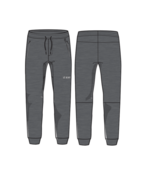 Le Bent Mens Heavyweight Grid Fleece Jogger (26/27) Dark Heather Grey