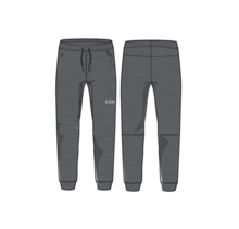 Le Bent Mens Heavyweight Grid Fleece Jogger (26/27) Dark Heather Grey